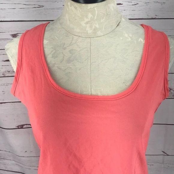 Liva Girl Sheer Coral Tank Top Size XL - Picture 5 of 7